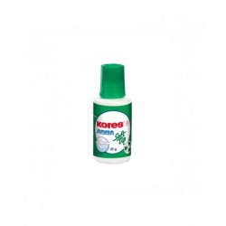 Corector fluid (pasta corectoare) Kores Aqua KO69461, 25g, pe baza de apa, cu burete