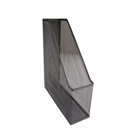 Suport documente Office Cover, 7.5cm, vertical, plasa metalica, negru