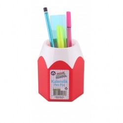 Suport instrumente de scris, model creion, plastic, diverse culori