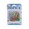 Agrafe birou Office Cover , metalice, 28mm, diverse culori, blister 100 buc