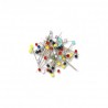 Ace cu gamalie Office Cover, metalice, diverse culori, set 100 buc