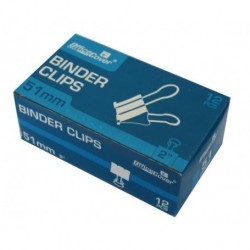 Clipsuri metalice, Office Cover, 51mm, negre, cutie 12 buc
