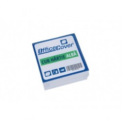 Cub de hartie Office Cover, 500 coli, 85x85mm, alb