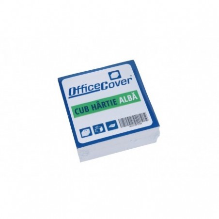 Cub de hartie Office Cover, 500 coli, 85x85mm, alb