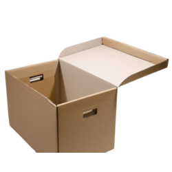 Container arhivare PAFF, capac fix, 520x330x330mm, pentru 6 bibliorafturi