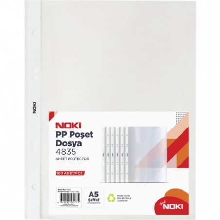 Folie de protectie A5 Noki, portret, 35 microni, set 100 buc