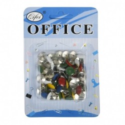 Piuneze (pioneze) Office Cover, 10mm, diverse culori, blister 80 buc