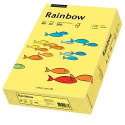 Hartie colorata Rainbow, galben intens , A4 , 500 coli/top, 80gr/mp