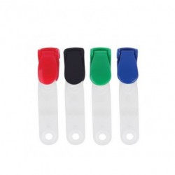 Clips pentru ecuson Ark 1092, plastic, diverse culori