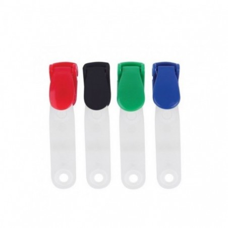 Clips pentru ecuson Ark 1092, plastic, diverse culori