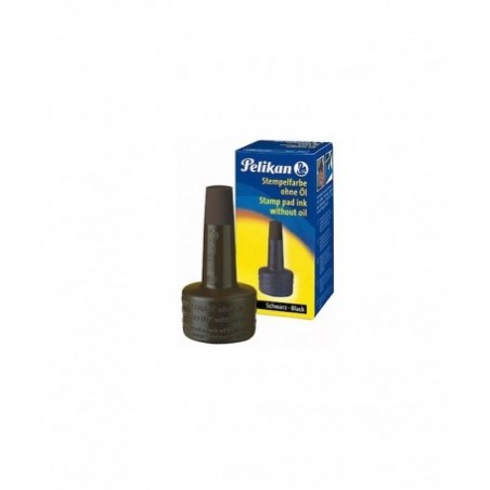 Tus stampila Pelikan, neuleios, negru, 28ml, cu picurator, negru / albastru / rosu/ verde