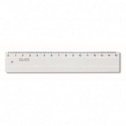 Rigla Koh-i-noor, 15cm, plastic, transparent, blister