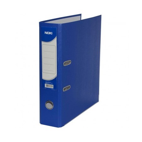 Biblioraft plastifiat Noki, A5, landscape, 7cm, buzunar eticheta, inele metalice