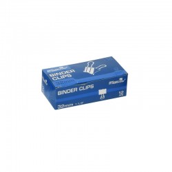 Clipsuri metalice Office Cover, 32mm, negre, cutie 12 buc