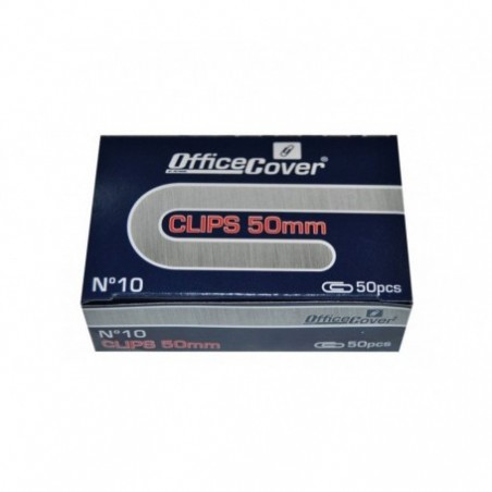 Agrafe birou Office Cover AS-04, metalice, 50mm, argintii, cutie 100 buc