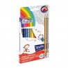 Creioane colorate Fiorello Soft, 12 culori