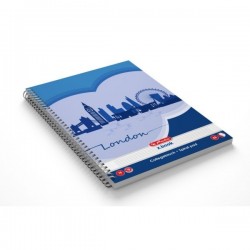 Caiet cu spira A4 , 70 file, dictando, HERLITZ ECONOMIC