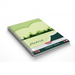Caiet cu spira A4 , 70 file, matematica, HERLITZ ECONOMIC