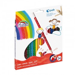 Creioane colorate Fiorello Soft, 24 de culori
