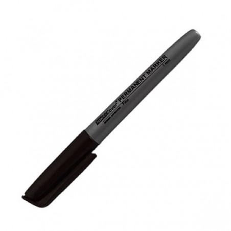 Marker permanent Office-Cover, 1.0 mm, varf rotund, cu clips, diverse culori
