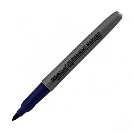 Marker permanent Office-Cover, 1.0 mm, varf rotund, cu clips, diverse culori