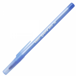 Pix cu capac Bic Roundstic Clasic, 1 mm, corp in culoarea scrisului