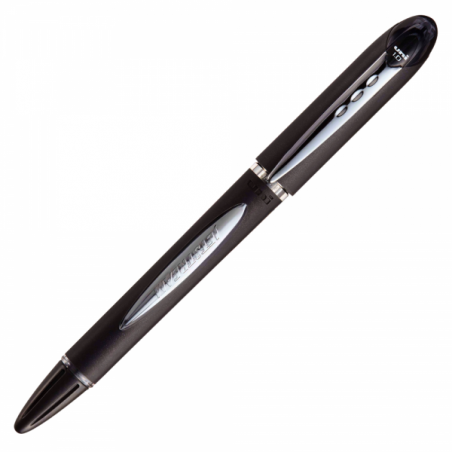 Pix cu capac Jetstream Uni-ball, 1 mm, corp negru