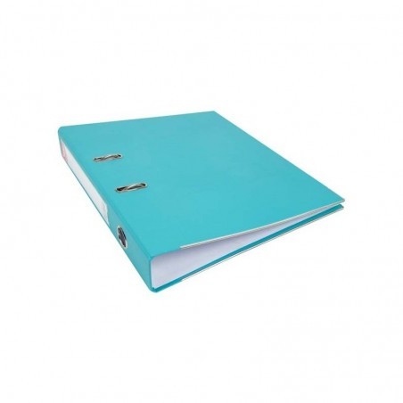 Biblioraft plastifiat Noki, A4, portret, 5 cm, buzunar eticheta, inele metalice