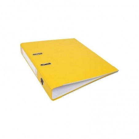 Biblioraft plastifiat Noki, A4, portret, 5 cm, buzunar eticheta, inele metalice
