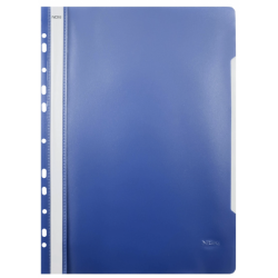 Dosar cu sina Noki 482011-140, plastic, albastru inchis, multiperforatii pentru arhivare, colturi rotunjite, set 25 buc