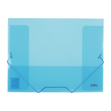 Mapa plastic Deli 39504, cu elastic, A4, 450 microni, diverse culori