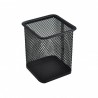 Suport instrumente de scris Office Cover, 8x8x10cm, plasa metalica, negru