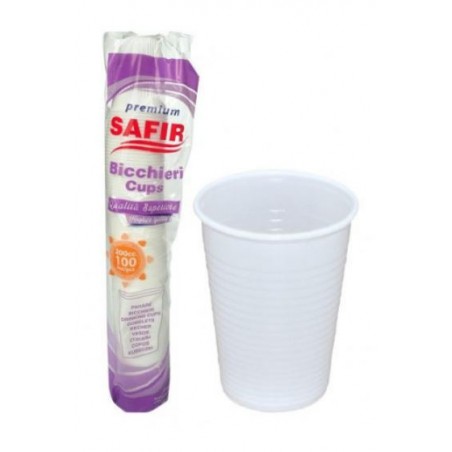 Pahare de unica folosinta, plastic, 200ML, 100buc/set
