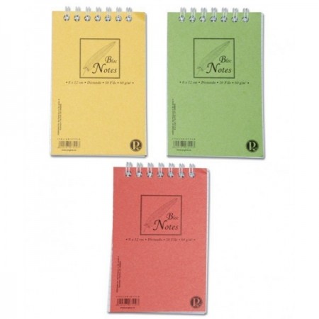 Blocnotes A7 Pigna Basic, 50 file, dictando, cu spira