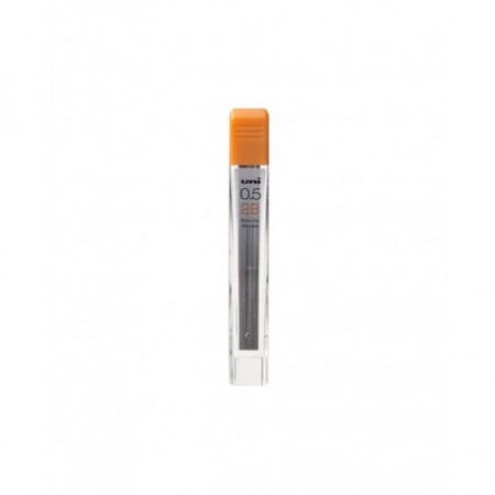 Mine creion mecanic, 0.5mm, UNI Nano, 2B, set 12 buc