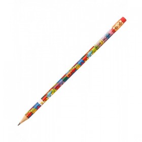 Creion grafit HB, cu guma de sters, corp rotund, Koh-I-Noor