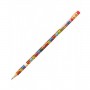 Creion grafit HB, cu guma de sters, corp rotund, Koh-I-Noor