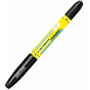 Marker permanent Grand, doua capete, 0.8mm / 3.8mm, pentru CD, varf rotund, negru