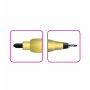 Marker permanent Grand, doua capete, 0.8mm / 3.8mm, pentru CD, varf rotund, negru