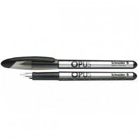Stilou Schneider Opus, penita iridium M, alimentare rezerve, grip, blister (+2 rezerve)