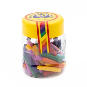 Patroane cerneala scurte (rezerve) Colorarte 522854, cerneala albastra, borcan PVC 50 buc diverse culori