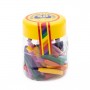 Patroane cerneala scurte (rezerve) Colorarte 522854, cerneala albastra, borcan PVC 50 buc diverse culori