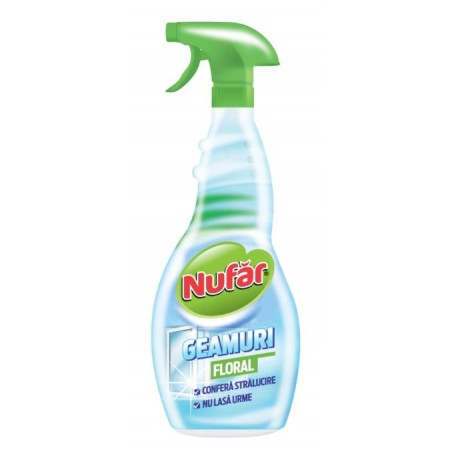 Solutie curatare geamuri cu pulverizator, 500ml, NUFAR OCEAN
