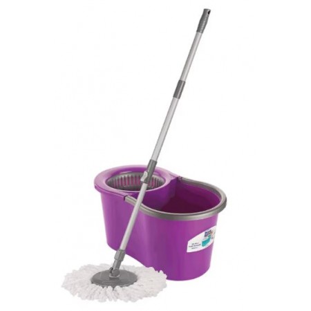 Set de curatenie, galeata cu centrifuga si mop rotativ,16L