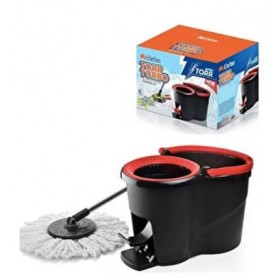 Set de curatenie, galeata cu centrifuga si mop rotativ,16L, ELEFAN
