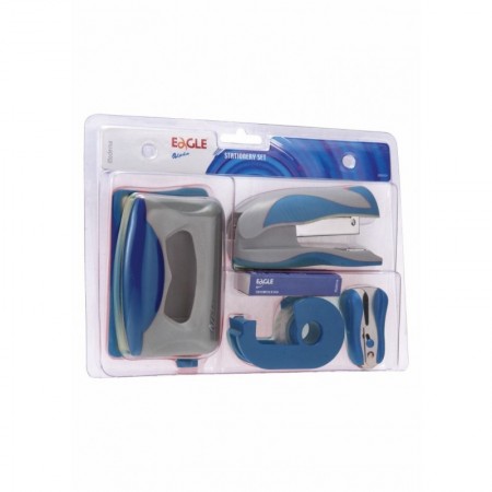 Set accesorii de birou Eagle Alpha, albastru