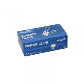 Clipsuri metalice Office Cover, 41mm, negre, cutie 12 buc