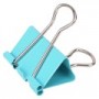 Clipsuri metalice Deli 8553 A, 32mm, diverse culori, cutie PVC 24 buc
