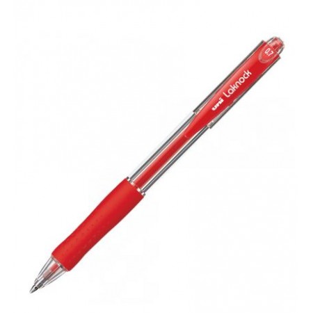Pix cu bila, 0.7mm, cu mecanism, corp transparent, UNI-BALL LAKNOCK