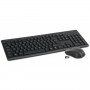 Set tastatura multimedia + mouse, 1200 dpi, Omega, wireless, negru